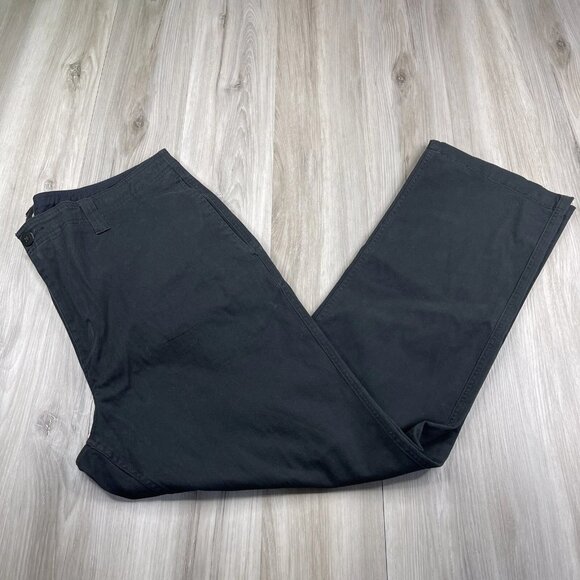 Burton Durable Goods Men's Trousers Black Chino Pants Size 40 x 32 5 Pocket - Picture 1 of 16